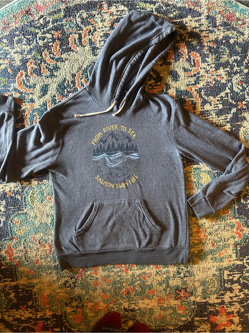 Salmon Sisters | Hooded Sweatshirt | Sz L | from River to Sea